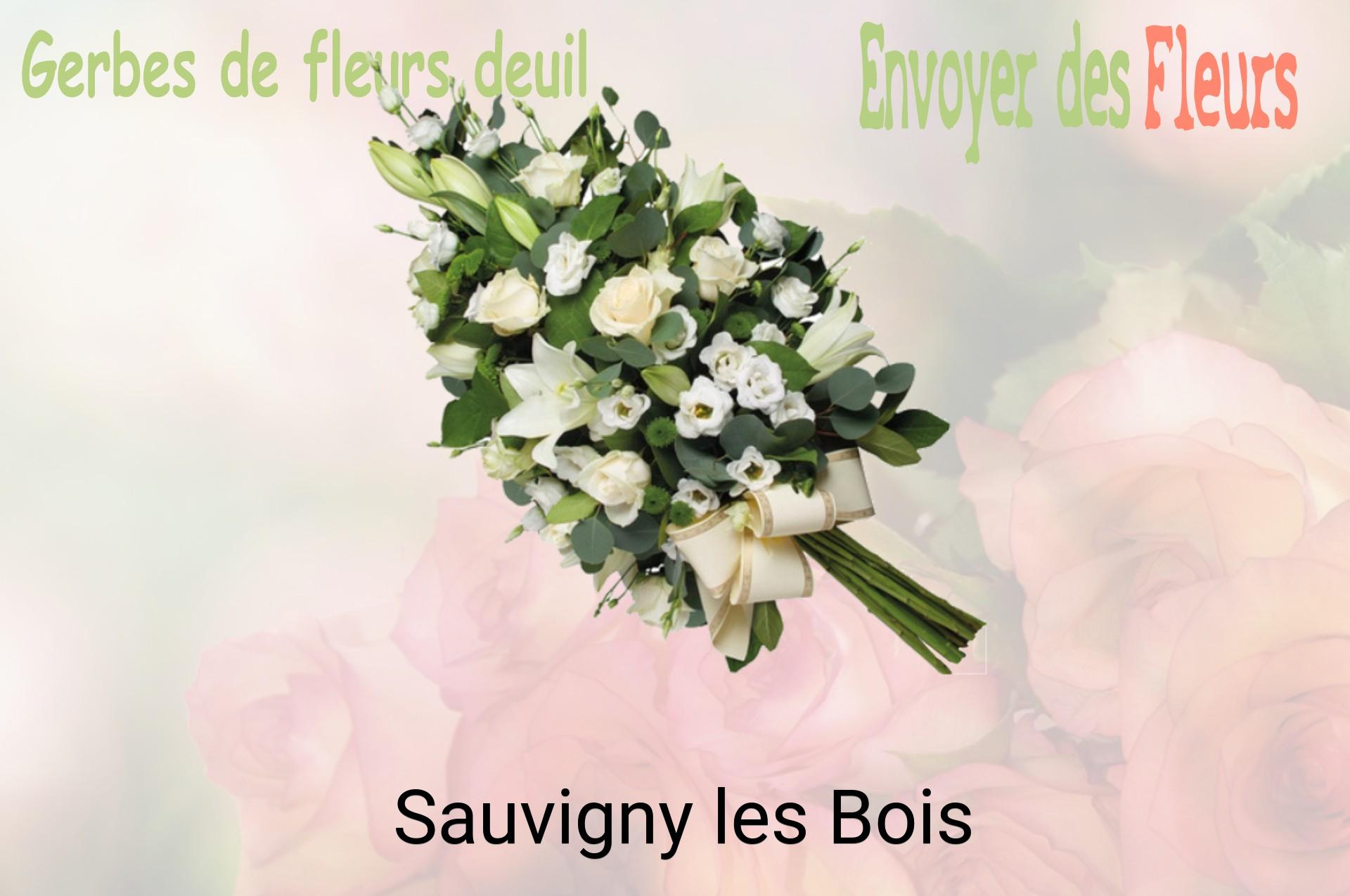 Gerbe de fleurs de deuil livrée à Sauvigny-les-Bois